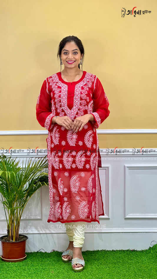 DESIGNER CHIKANKARI KURTI