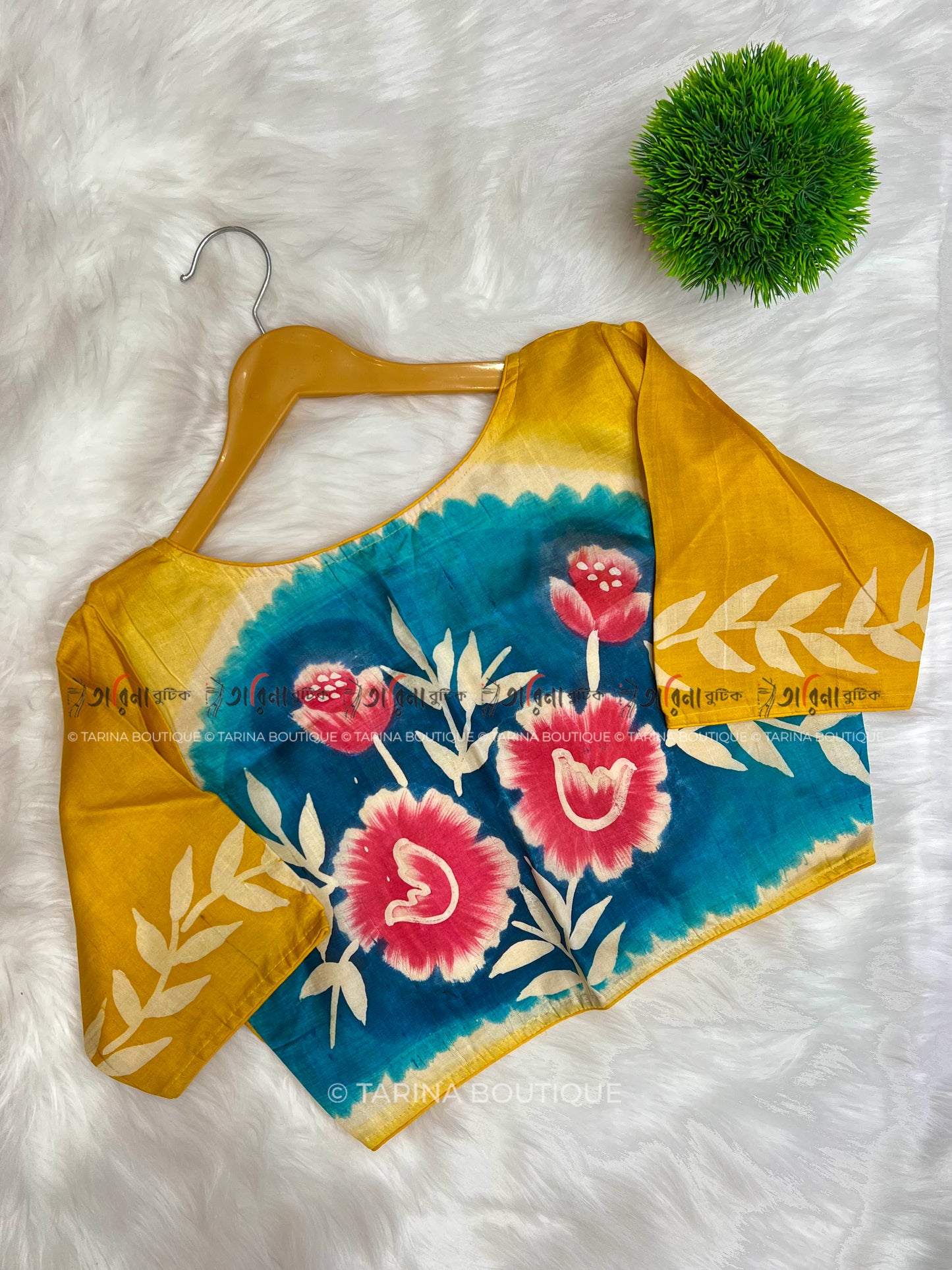 PURE SILK HANDPAINT BLOUSE