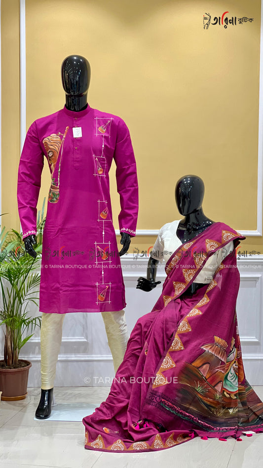 COTTON HANDPAINTED - COUPLE SET