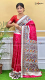BLOCK SILK - MADHUBANI BAFTA