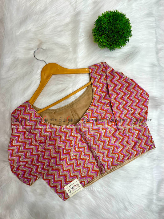 PRINTED COTTON BLOUSE