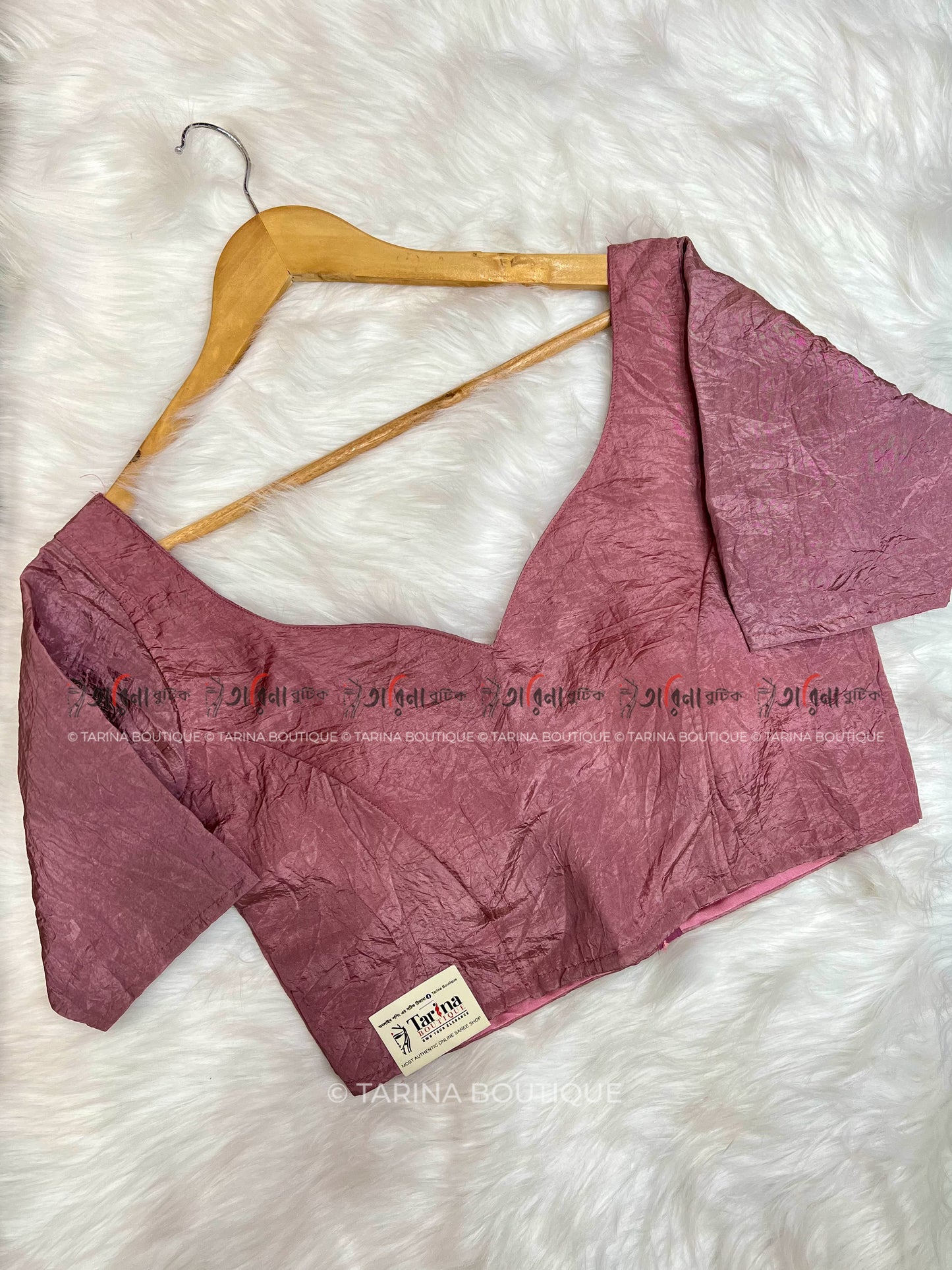 CRUSHED TISSUE BLOUSE