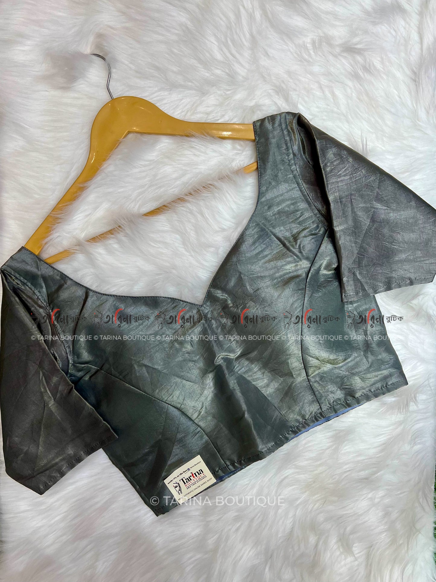 CRUSHED TISSUE BLOUSE