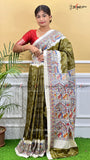 BLOCK SILK - MADHUBANI BAFTA