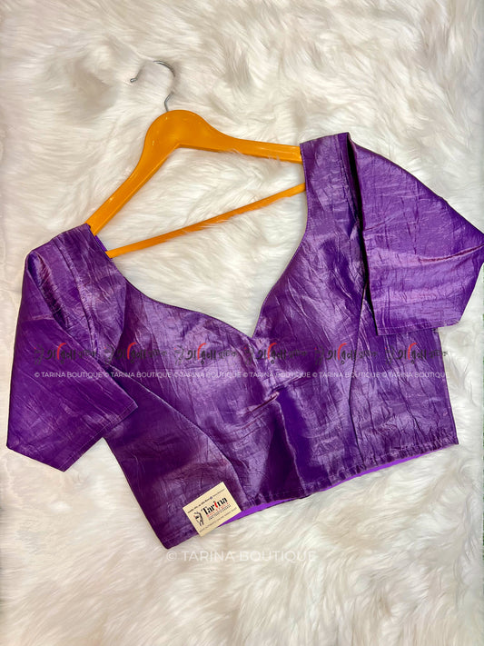 CRUSHED TISSUE BLOUSE