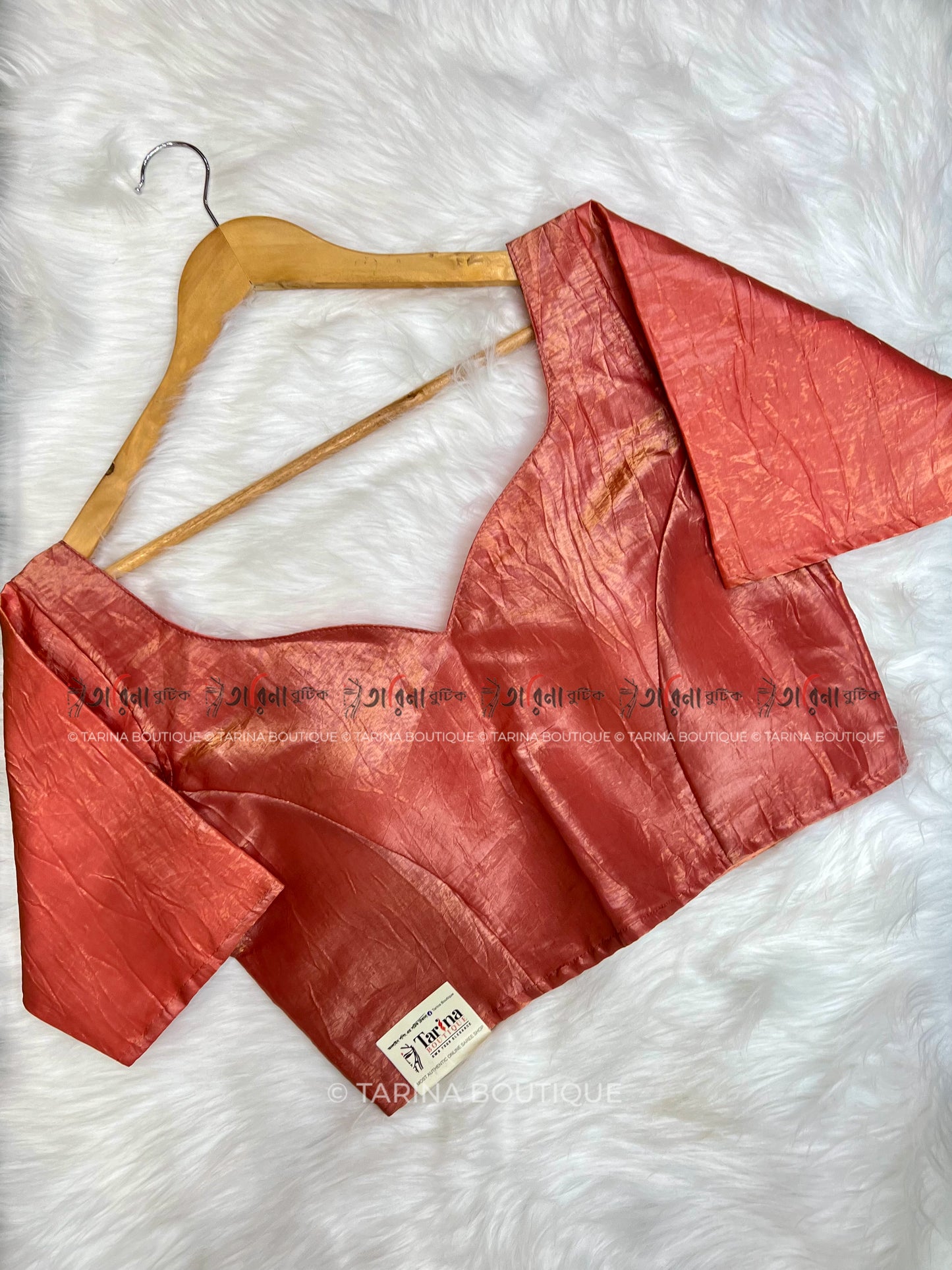 CRUSHED TISSUE BLOUSE