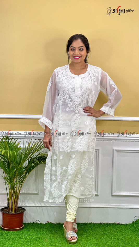 DESIGNER CHIKANKARI KURTI