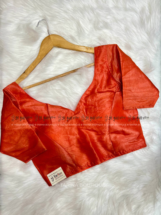 CRUSHED TISSUE BLOUSE