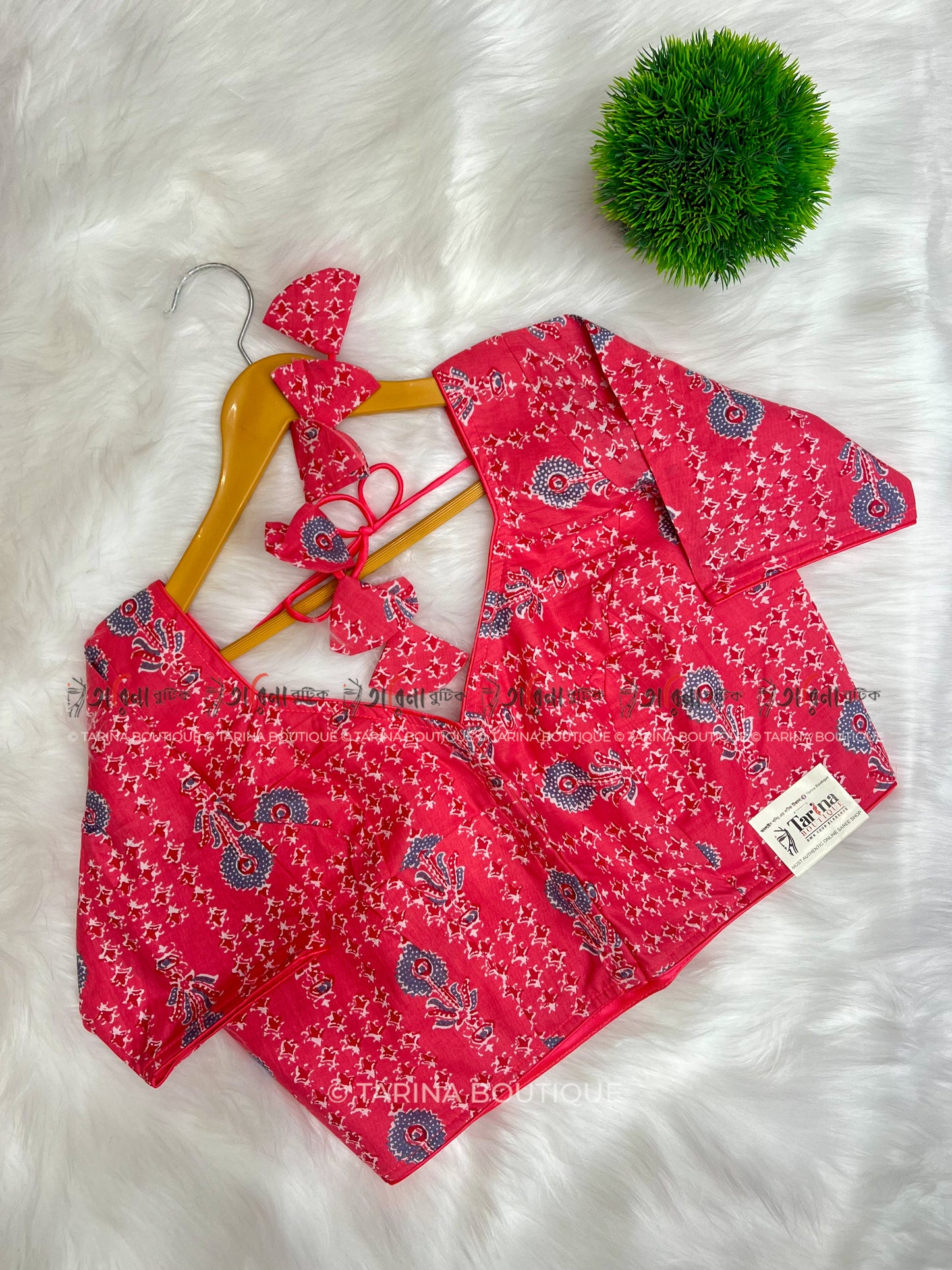 PRINTED COTTON BLOUSE