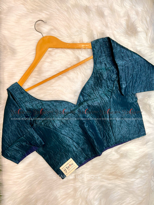 CRUSHED TISSUE BLOUSE