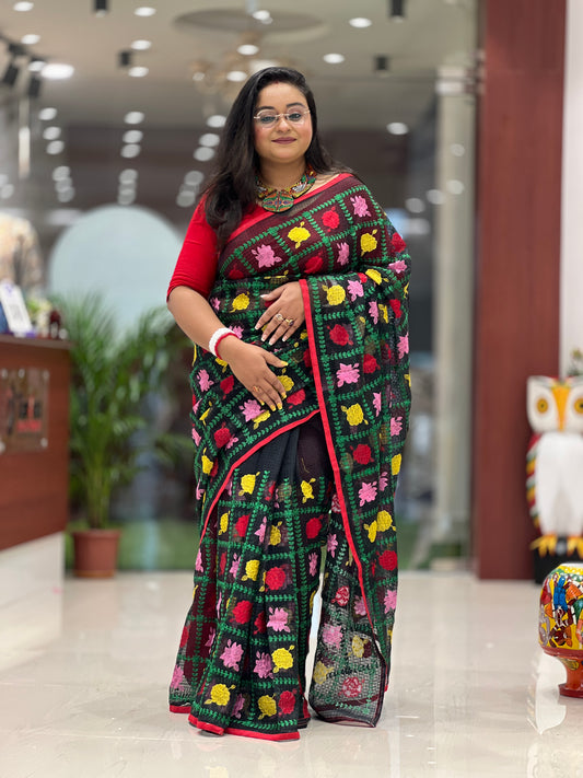 RESHOME CHECK EMBROIDERY