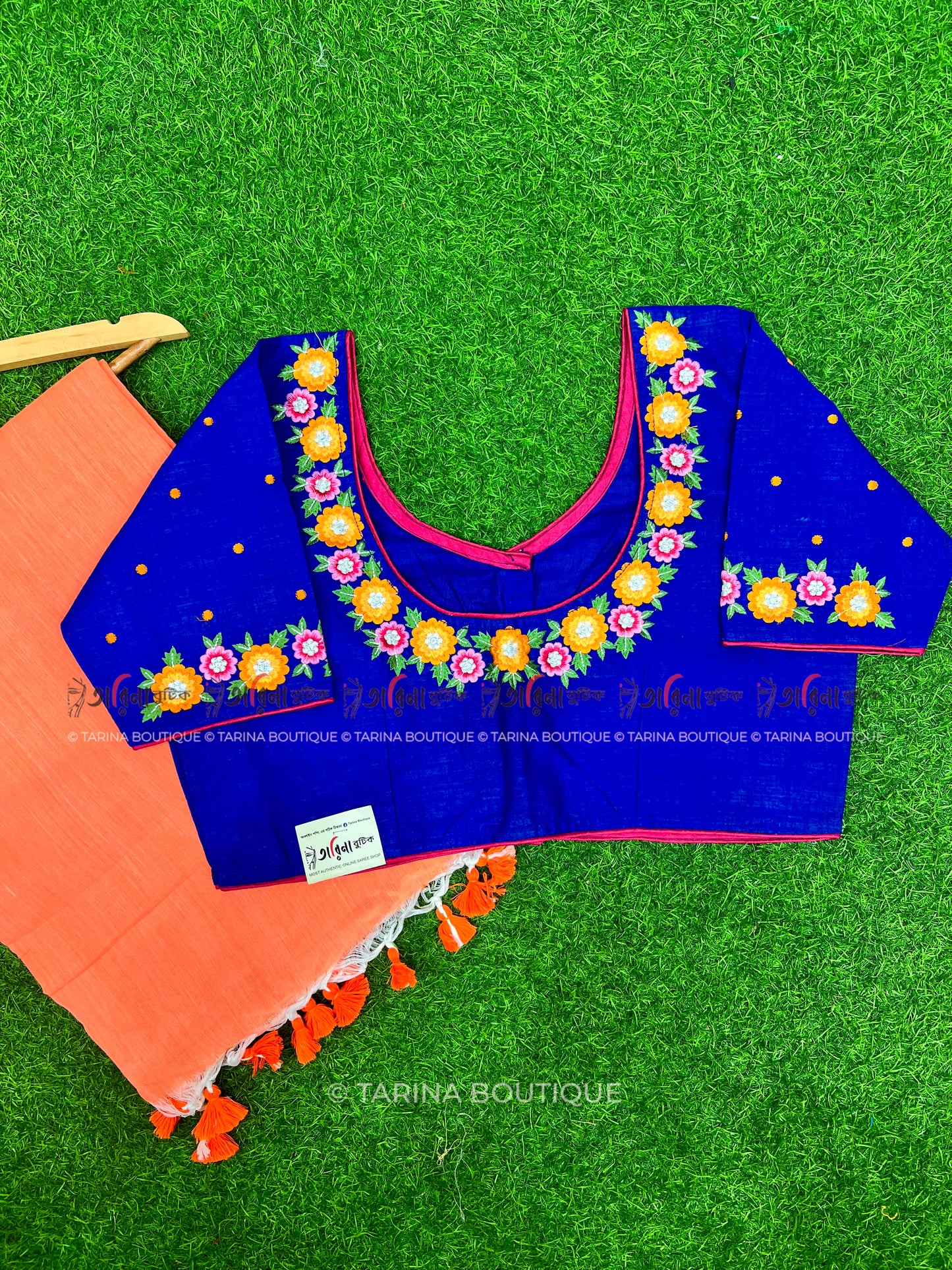 SOLID COTTON & BLOUSE COMBO