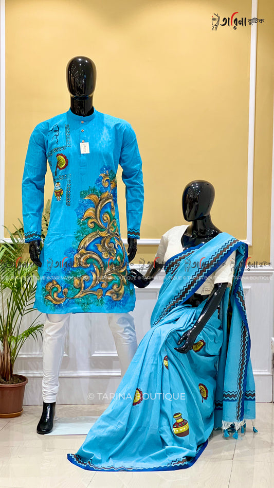 COTTON HANDPAINTED - COUPLE SET