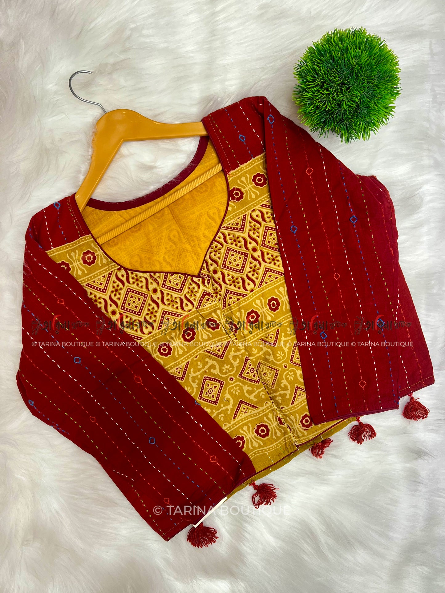 DESIGNER CROP TOP BLOUSE