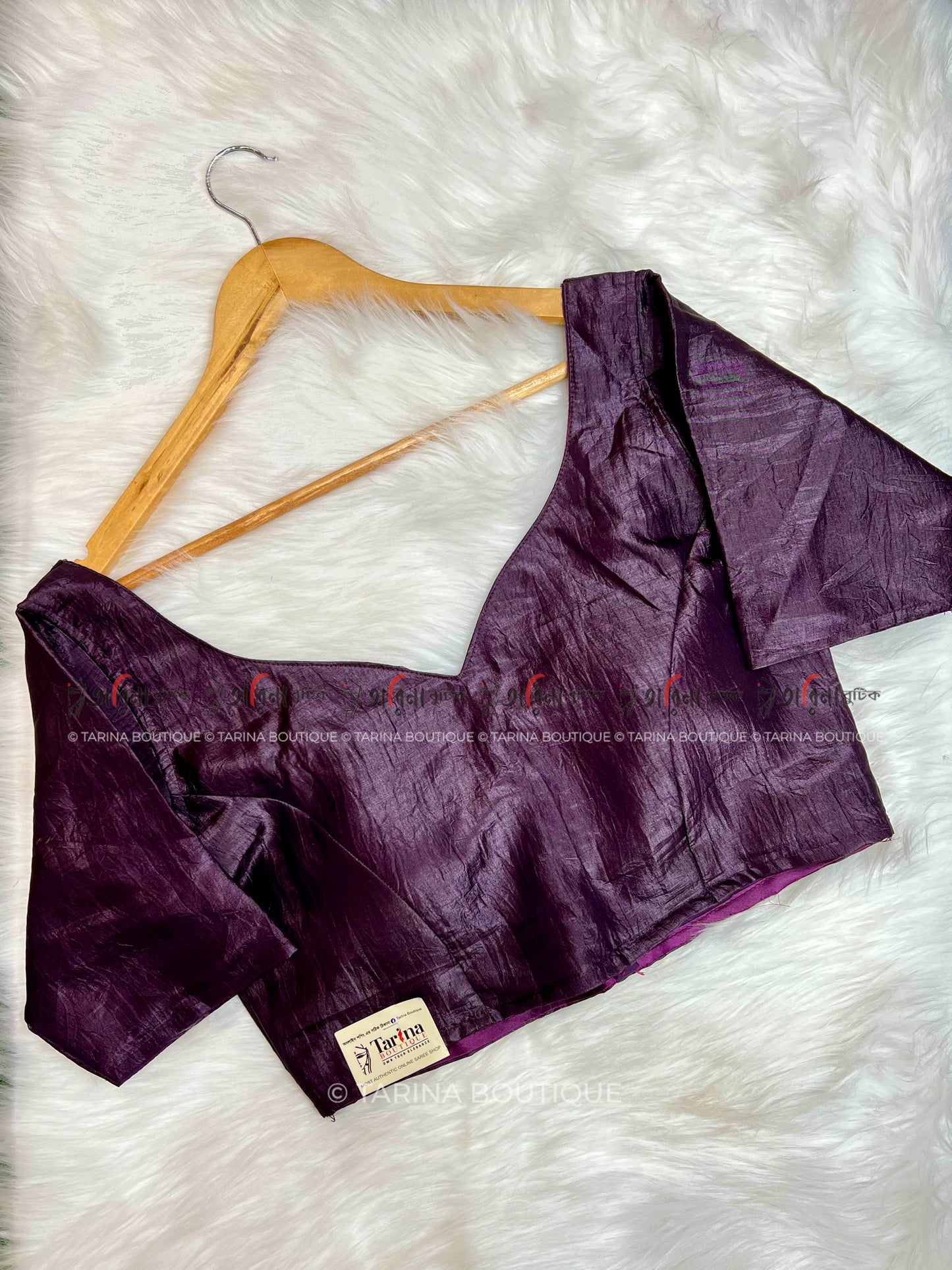 CRUSHED TISSUE BLOUSE