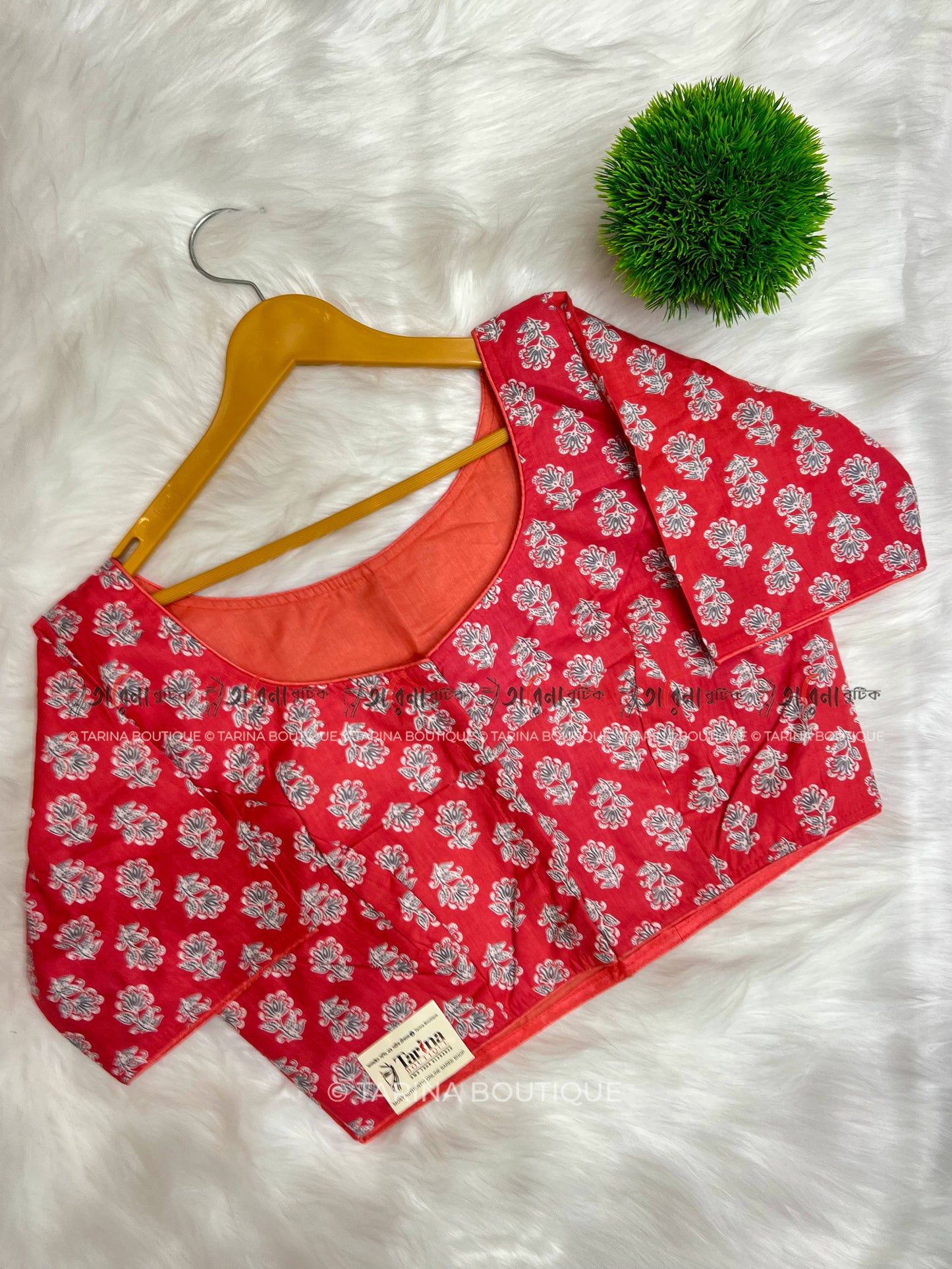 PRINTED COTTON BLOUSE