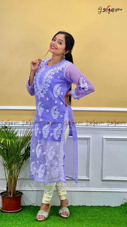 DESIGNER CHIKANKARI KURTI