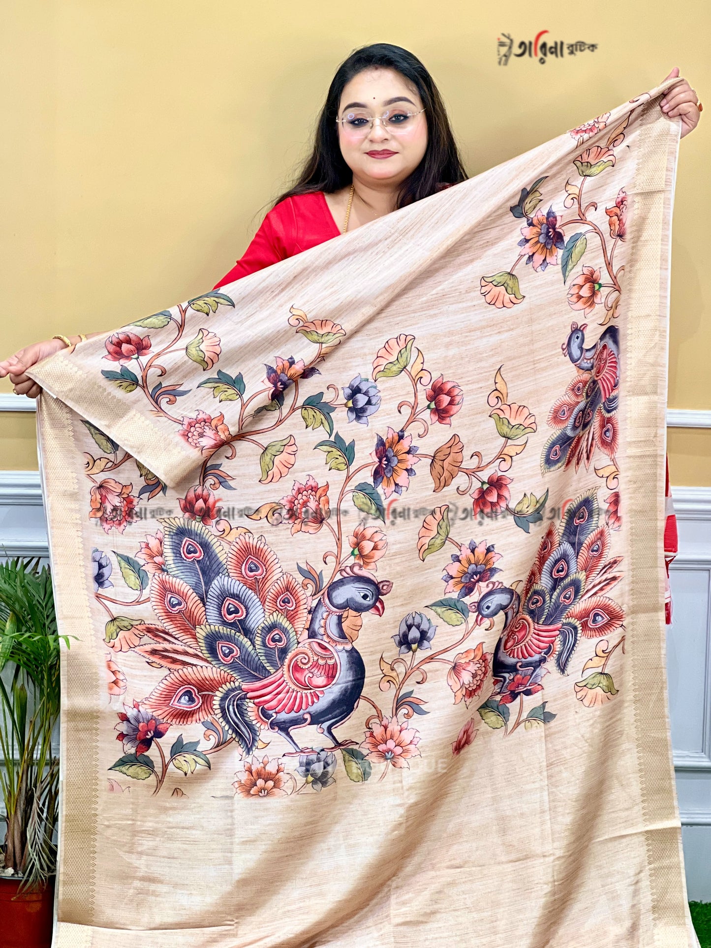 SEMI GHICHA KALAMKARI