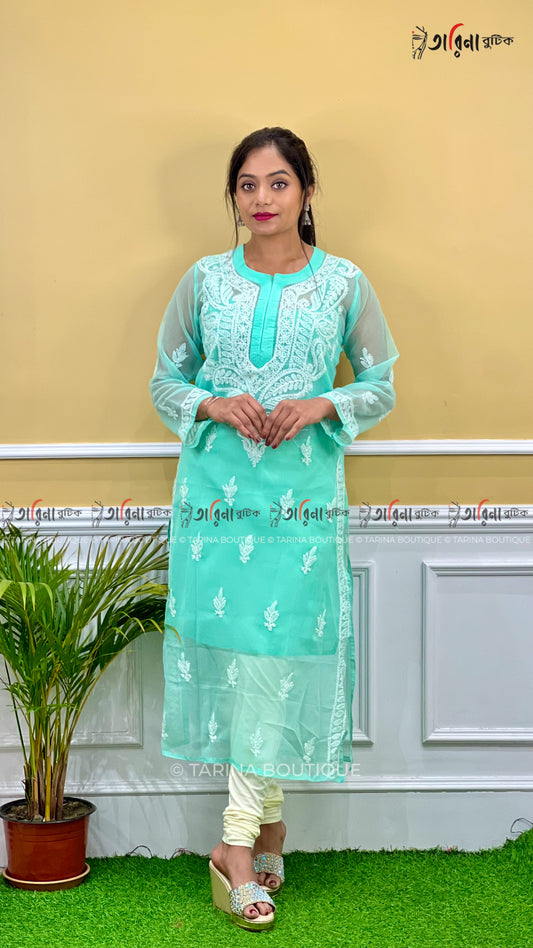 DESIGNER CHIKANKARI KURTI
