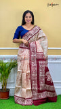 MURSHIDABADI SILK - CRACK BATIK