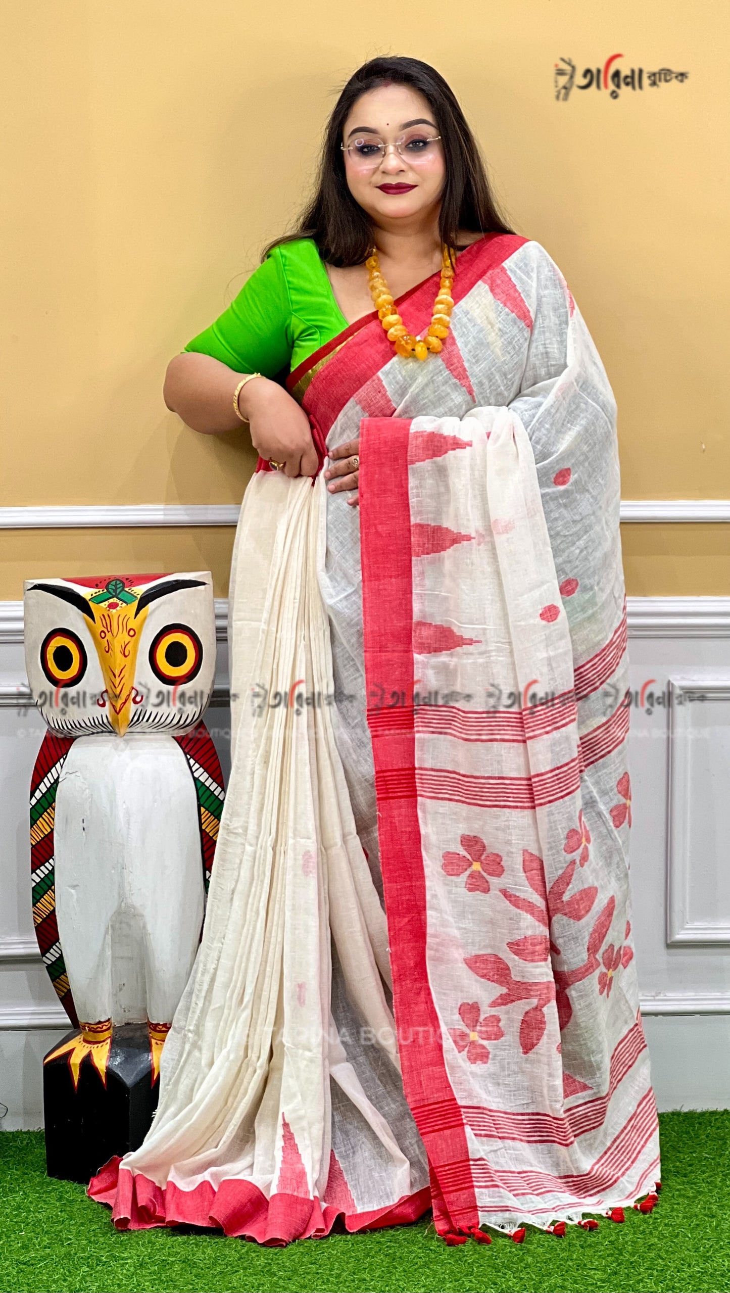 LINEN JAMDANI