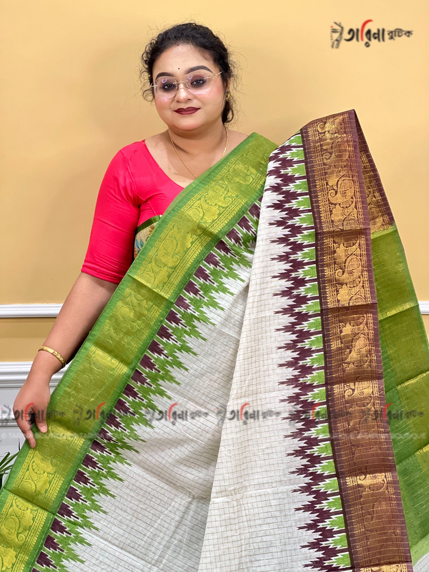 COTTON ZARI CHECK
