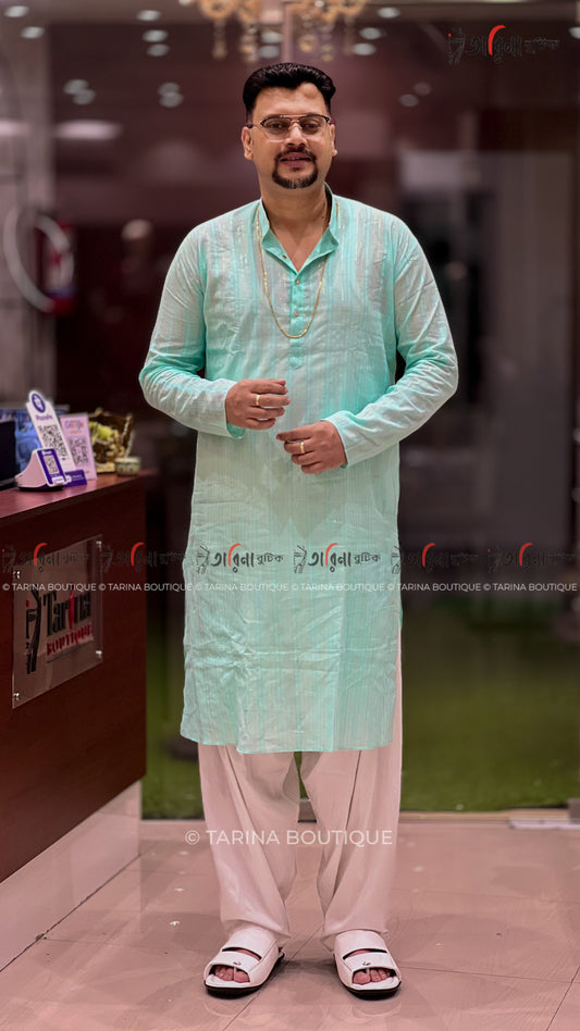 COTTON GOLDEN ZARI PANJABI
