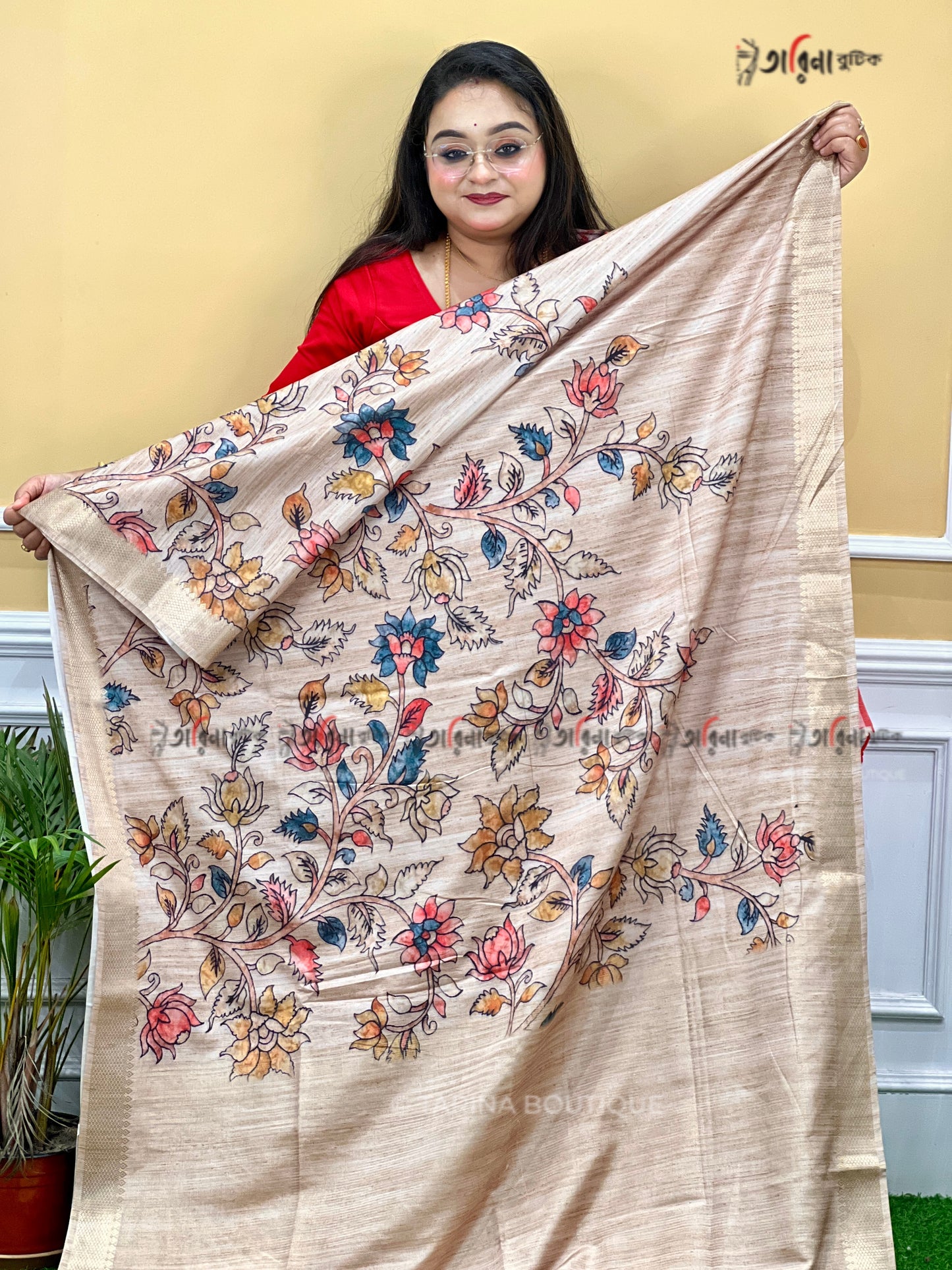 SEMI GHICHA KALAMKARI