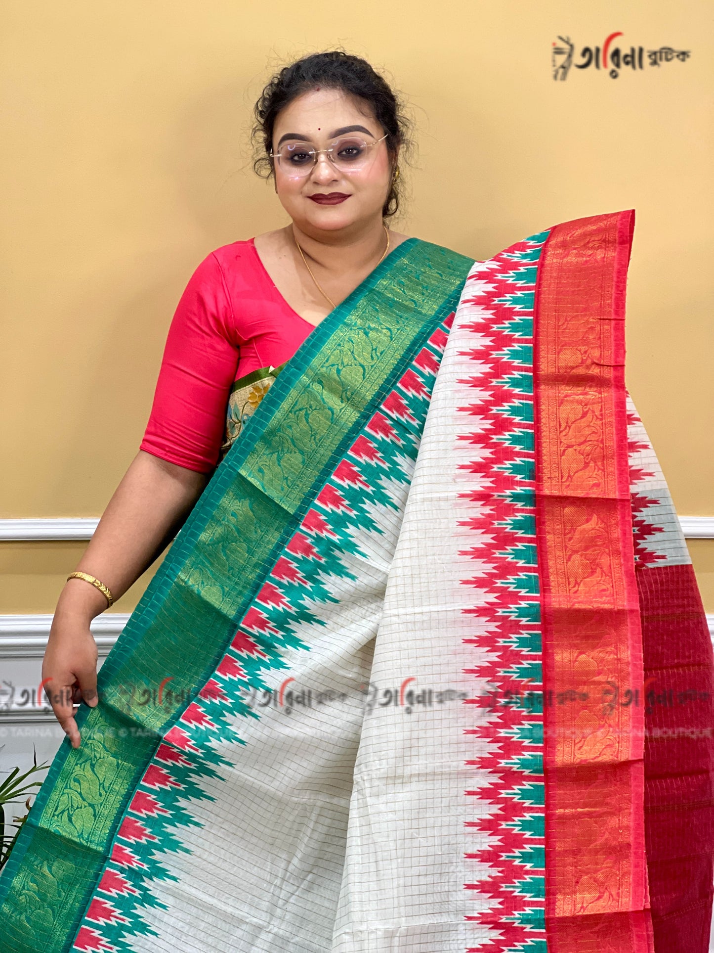 COTTON ZARI CHECK