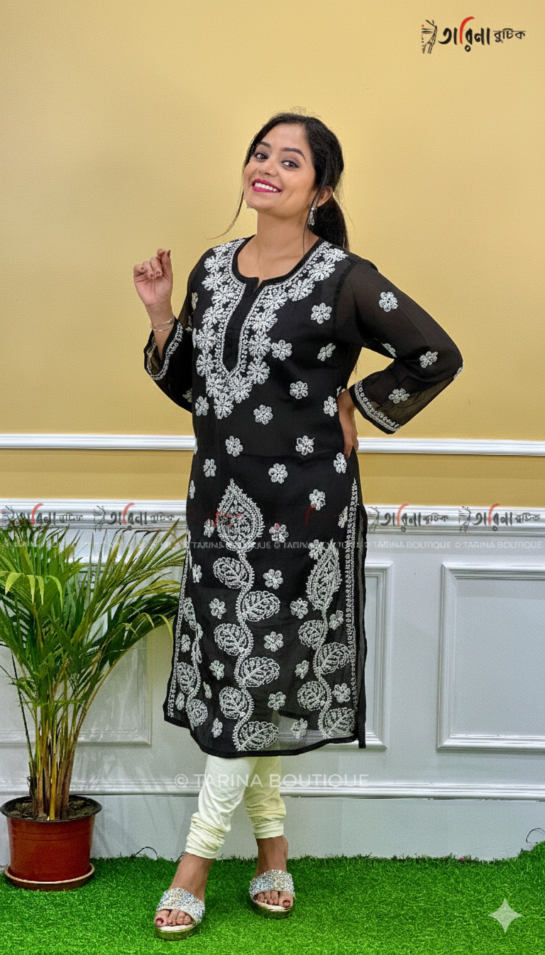 DESIGNER CHIKANKARI KURTI