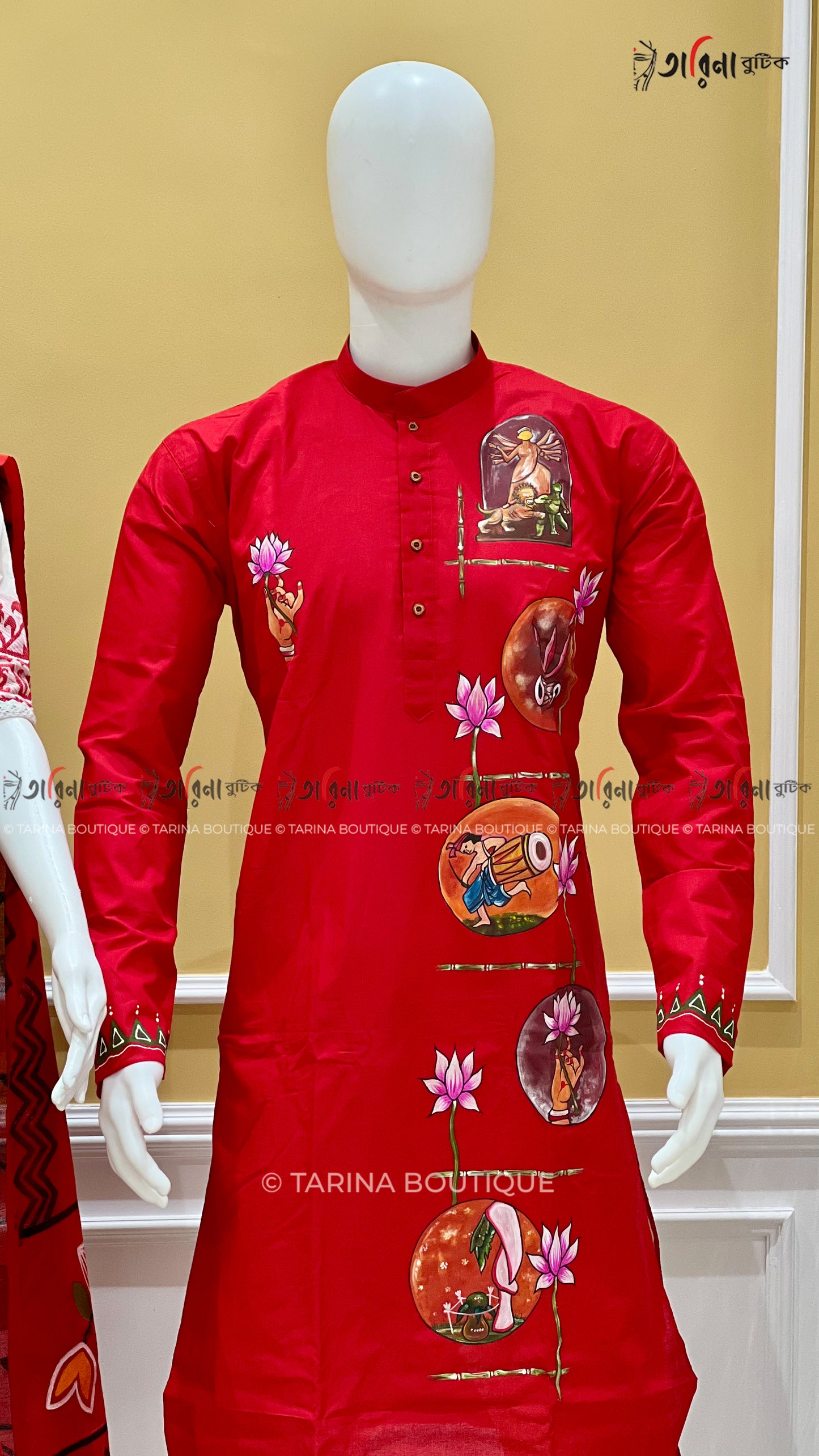 COTTON HANDPAINTED - COUPLE SET