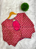 PRINTED COTTON BLOUSE