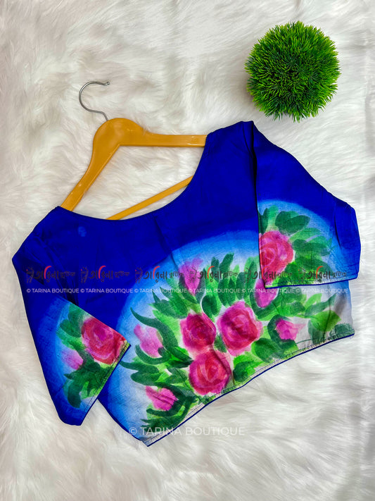 PURE SILK HANDPAINT BLOUSE