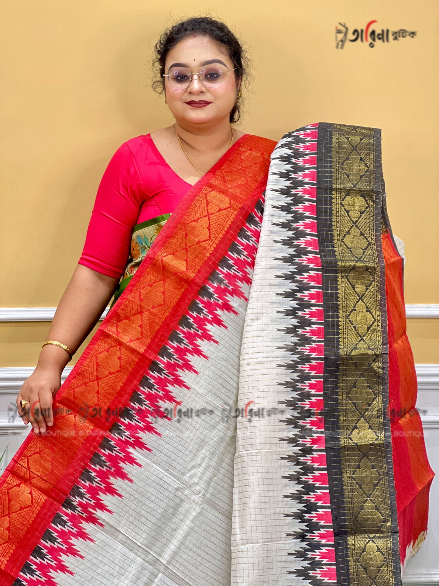 COTTON ZARI CHECK