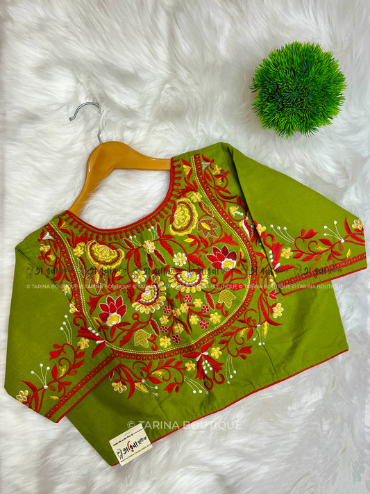 COTTON EMBROIDERY BLOUSE