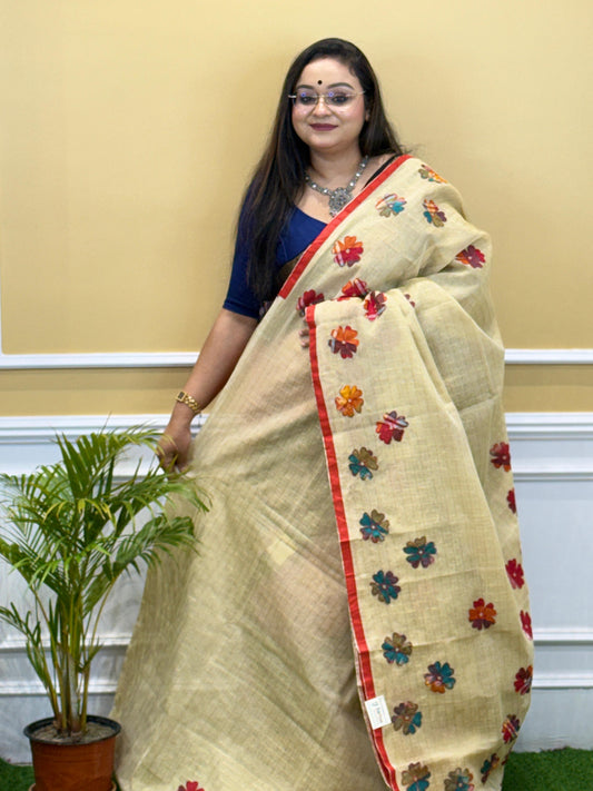 COTTON CHECK APPLIQUE
