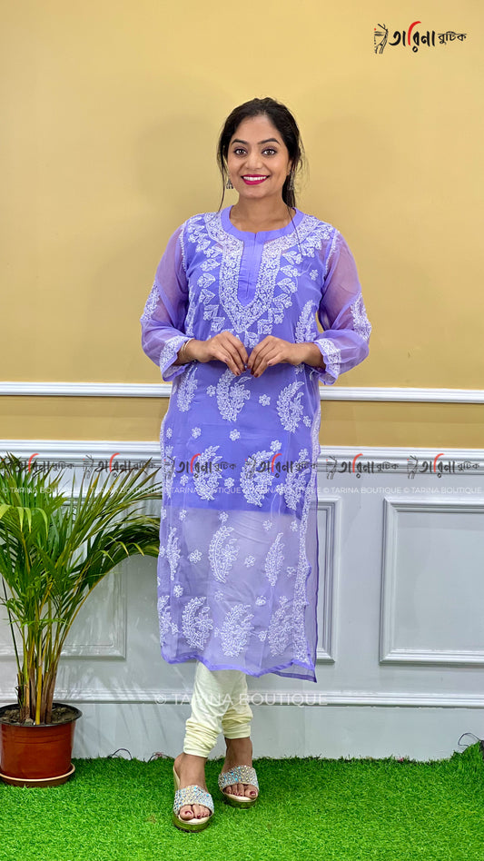 DESIGNER CHIKANKARI KURTI