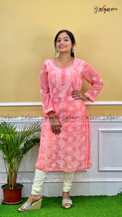 DESIGNER CHIKANKARI KURTI