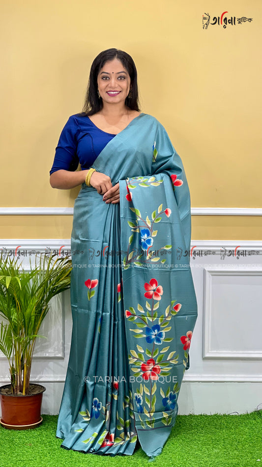 BISHNUPURI SILK - HAND PAINTED