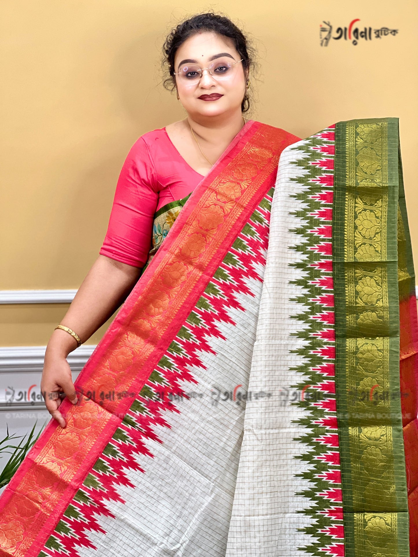 COTTON ZARI CHECK