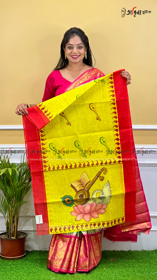 BABY GIRL SAREE - Saraswati Puja Special