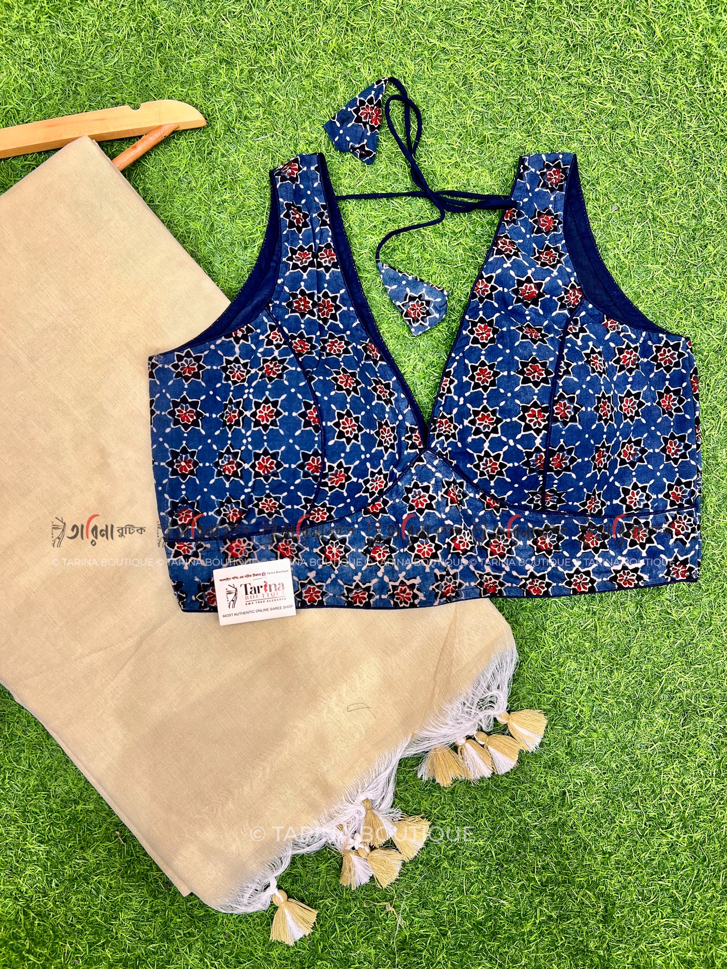 SOLID COTTON & BLOUSE COMBO