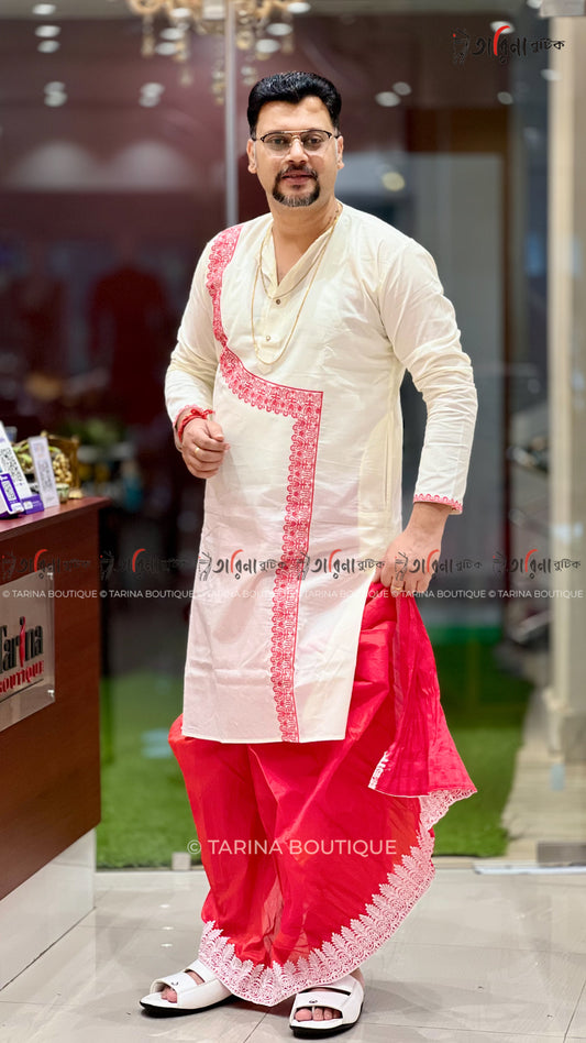 COTTON EMBROIDERY PANJABI