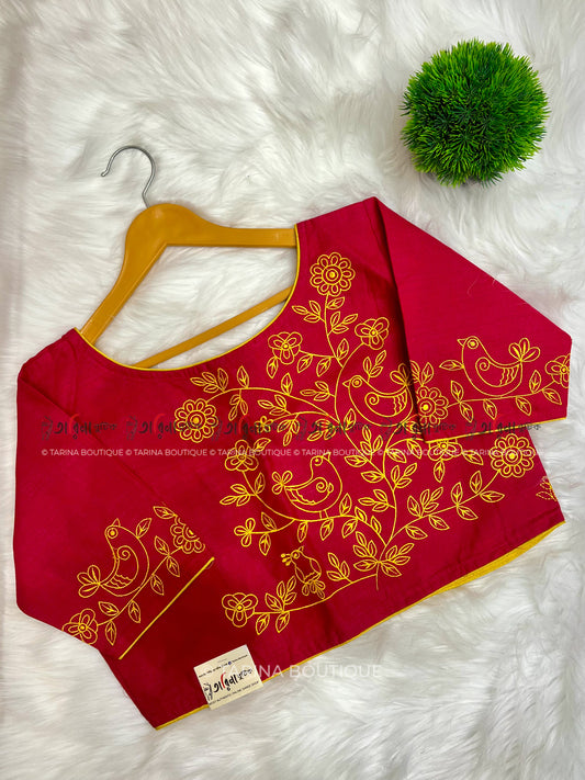 COTTON EMBROIDERY BLOUSE